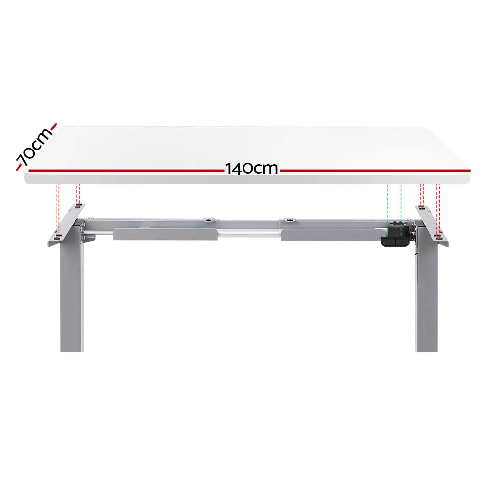 Artiss Standing Desk Motorised 140CM White