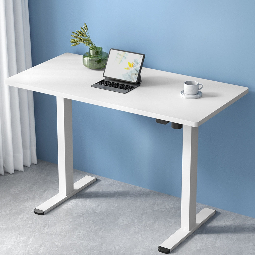 Artiss Standing Desk Motorised Sit Stand Desks White 140CM