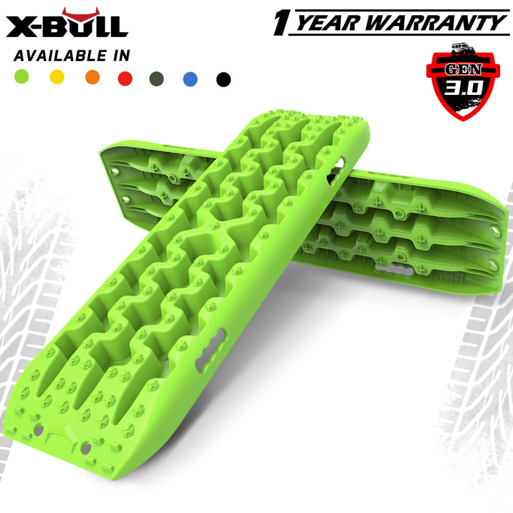 X-BULL Recovery tracks Sand tracks 2pcs Sand / Snow / Mud 10T 4WD Gen 3.0 - Green