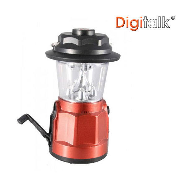 Portable Lantern Dynamo LED FM Radio and Built-In Compass USB Charge Camping
