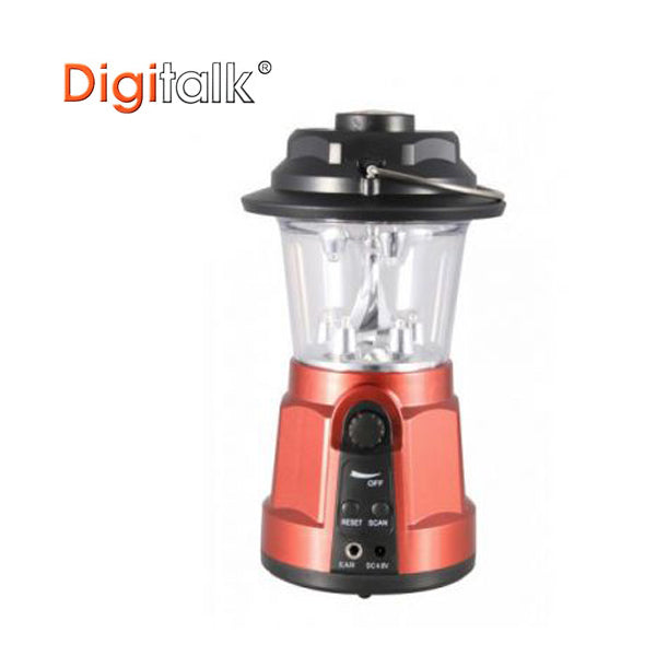 Portable Lantern Dynamo LED FM Radio and Built-In Compass USB Charge Camping