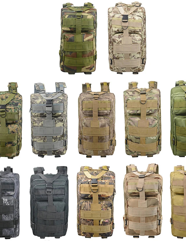 Hiking Backpack 25 L Military Tactical Backpack Multifunctional Rain Waterproof Wear Resistance Outdoor Camping Hiking