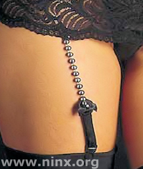 PLUS SIZE Lingerie Lace SUSPENDER belt with bead detail Black Sizes XL to XXXL