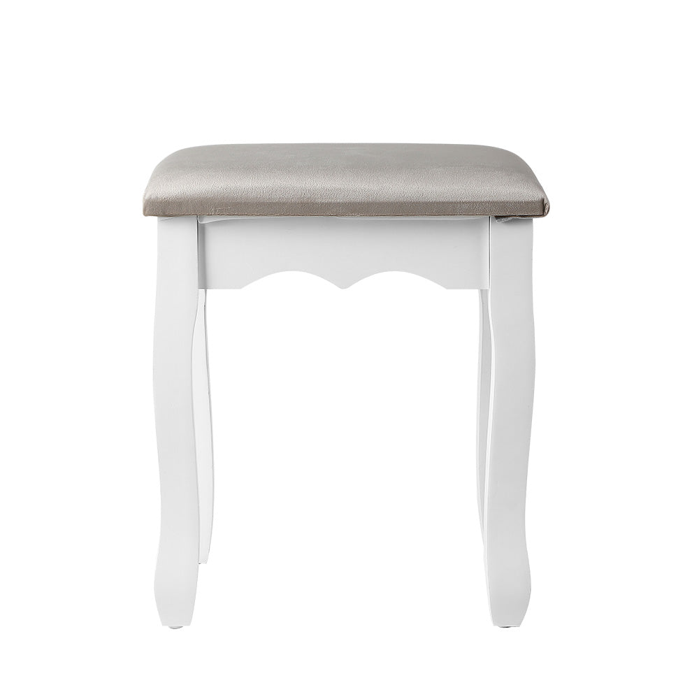 Artiss Dressing Table Stool Velvet Grey