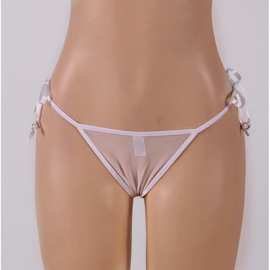 Venice Lace Thong White G-string with Lace-up sides Women's Lingerie