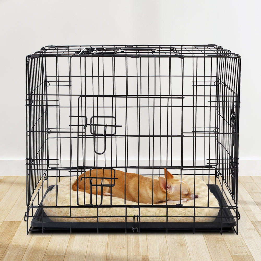 i.Pet 24" Dog Cage Crate Kennel 3 Doors