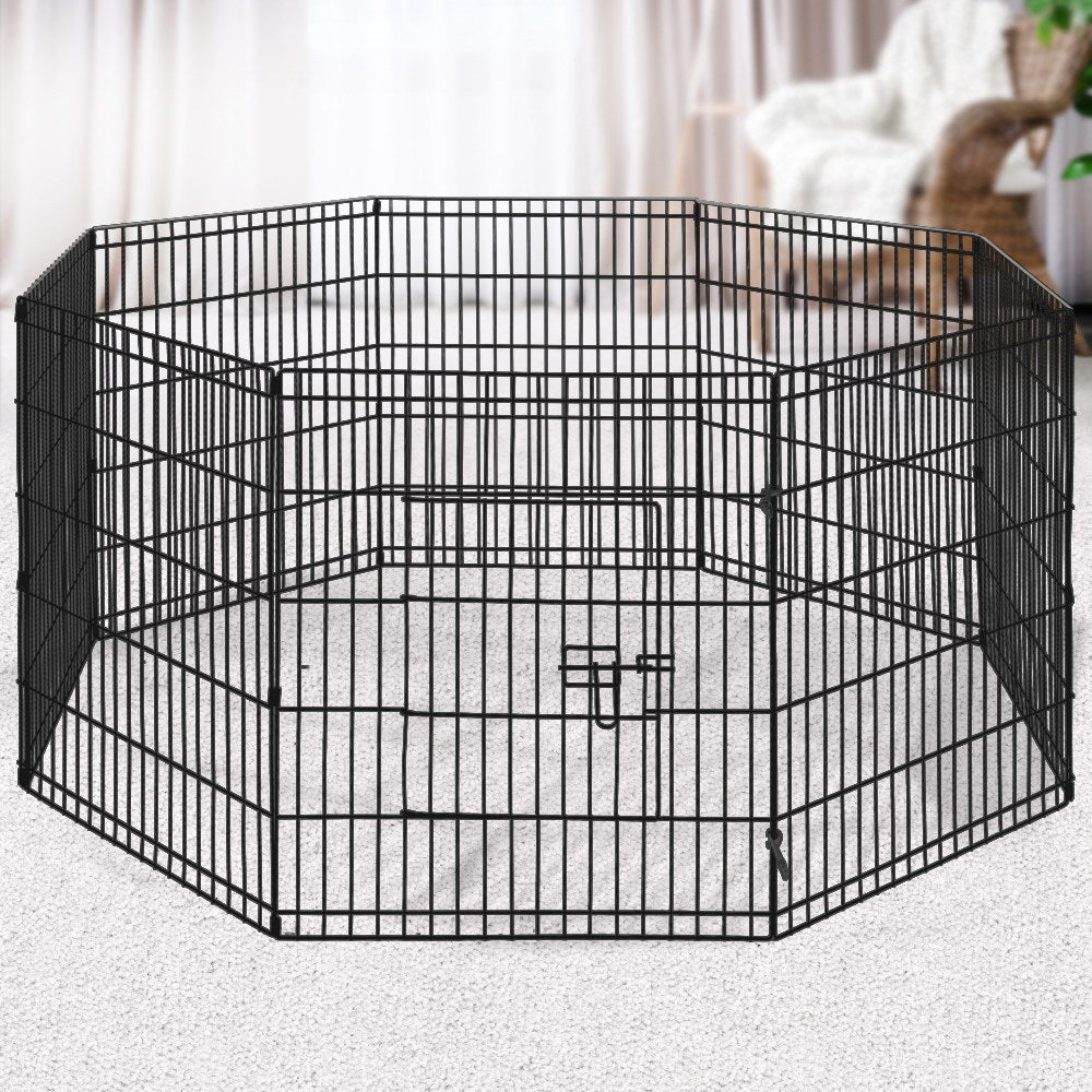 i.Pet 30" 8 Panel Dog Playpen Pet Fence Exercise Cage Enclosure Play Pen