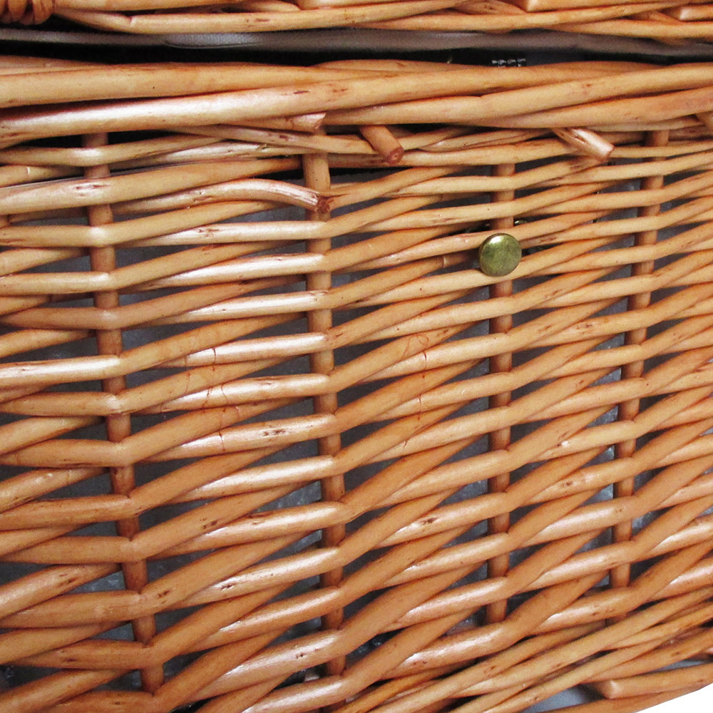 Alfresco� 2 Person Picnic Basket Set Vintage Outdoor Baskets Insulated Blanket