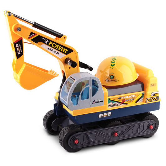 Keezi Kids Ride On Excavator - Yellow Children Sand Pit toy