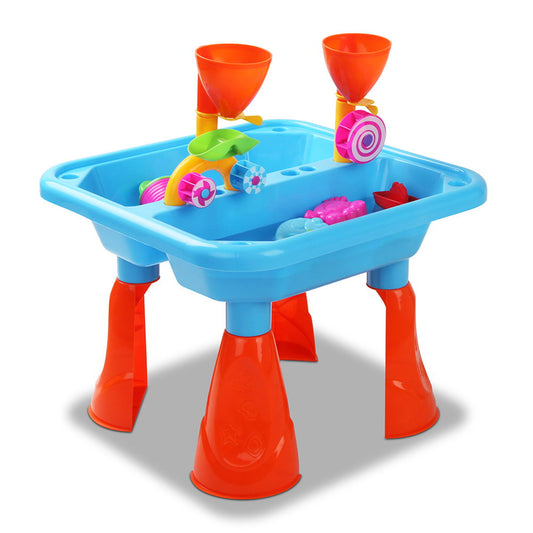 23 Piece Outdoor Kid's Play Table Sandpit Set