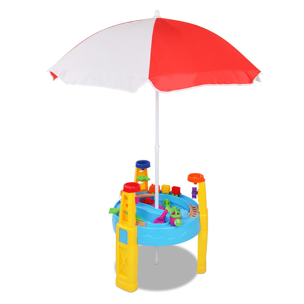 26 Piece Outdoor Kid's Umbrella & Table Sandpit Set 