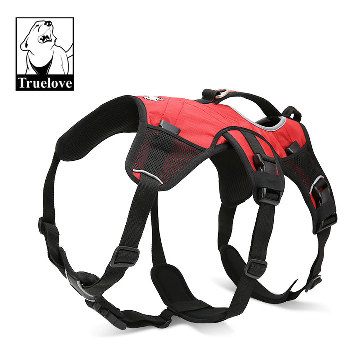 Dog Backpack Harness Red S