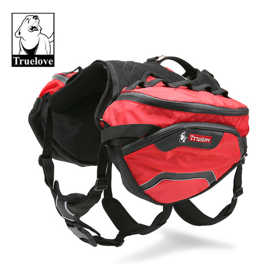 Dog Backpack Harness Red M