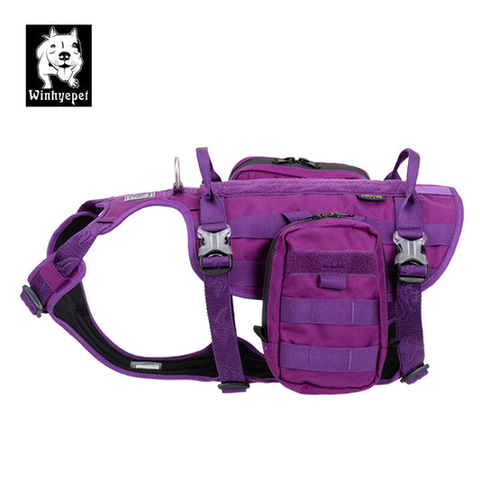 Whinhyepet Military Harness Purple M