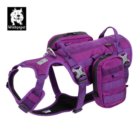 Whinhyepet Military Harness Purple XL