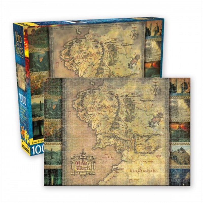 Lord of the Rings Map 1000 Piece Puzzle