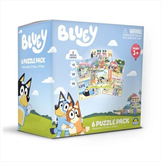 Bluey 6-in-1 Jigsaw Puzzle Pack