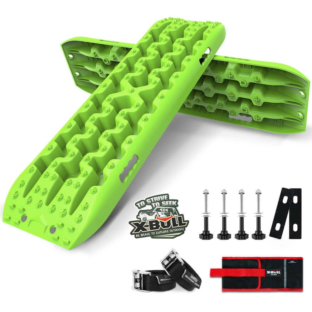 X-BULL Recovery tracks Sand tracks KIT Carry bag mounting pin Sand/Snow/Mud 10T 4WD-GREEN Gen3.0