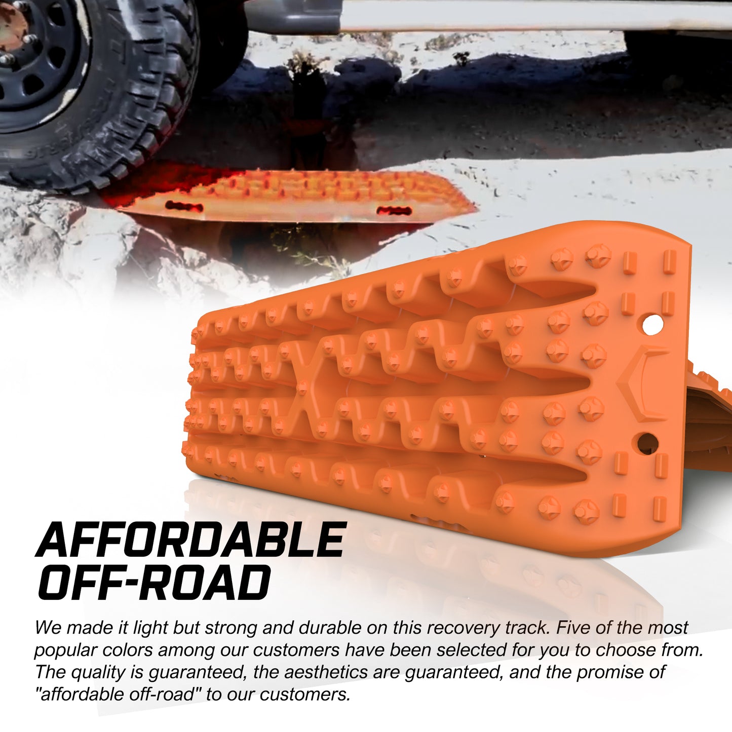 X-BULL Recovery tracks Sand tracks KIT Carry bag mounting pin Sand/Snow/Mud 10T 4WD-Orange Gen3.0