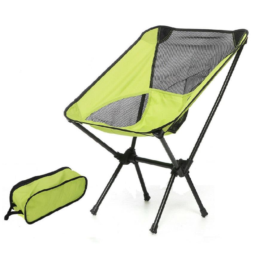 Ultralight Aluminum Alloy Folding Camping Camp Chair Outdoor Hiking Patio Backpacking Red