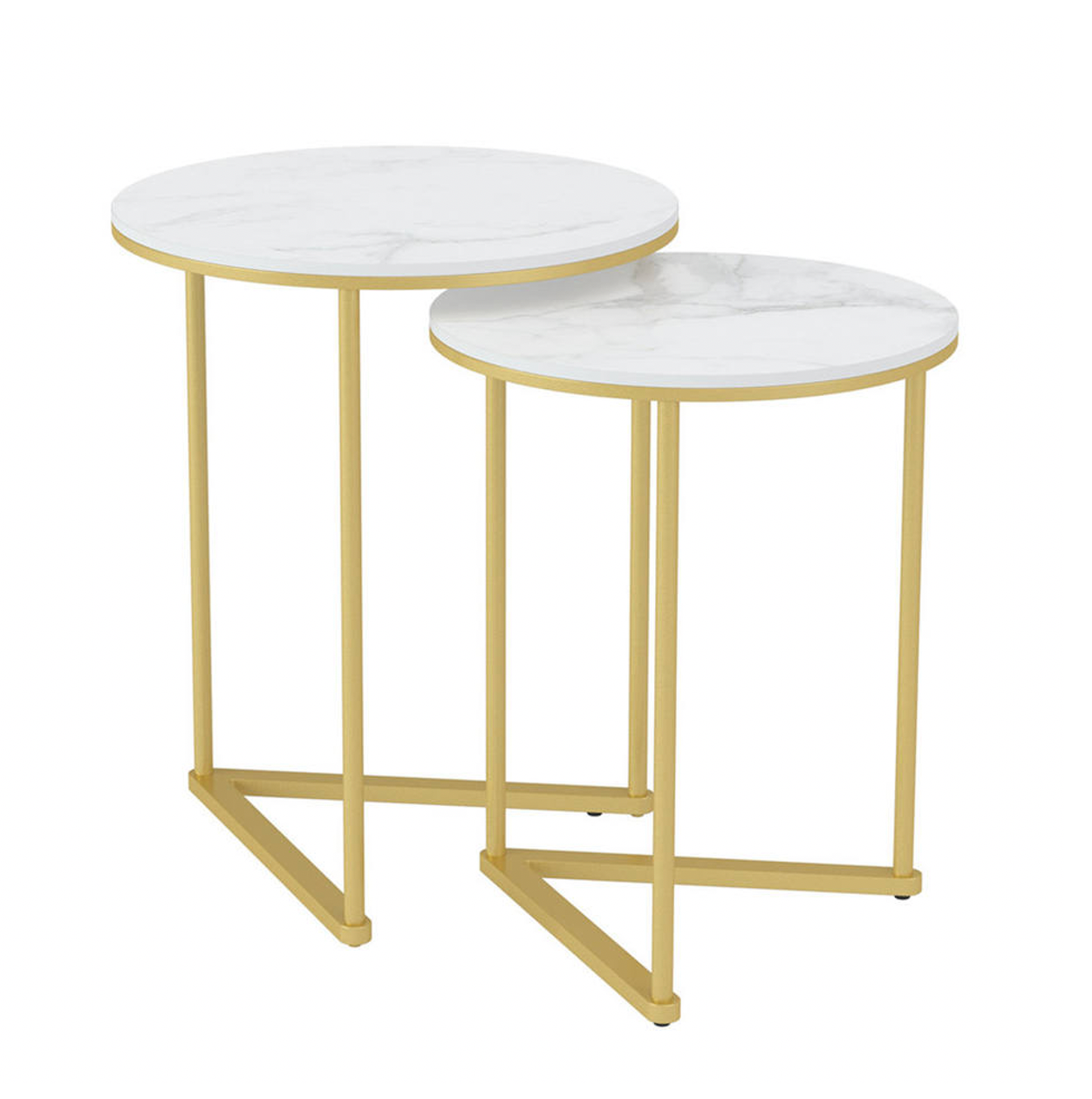 Interior Ave - Nala Gold Nested Side Table Set