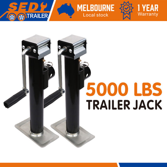 2x Trailer Caravan Canopy Jack Stand 2267kg/ 5000lbs Heavy Duty Weld Bracket