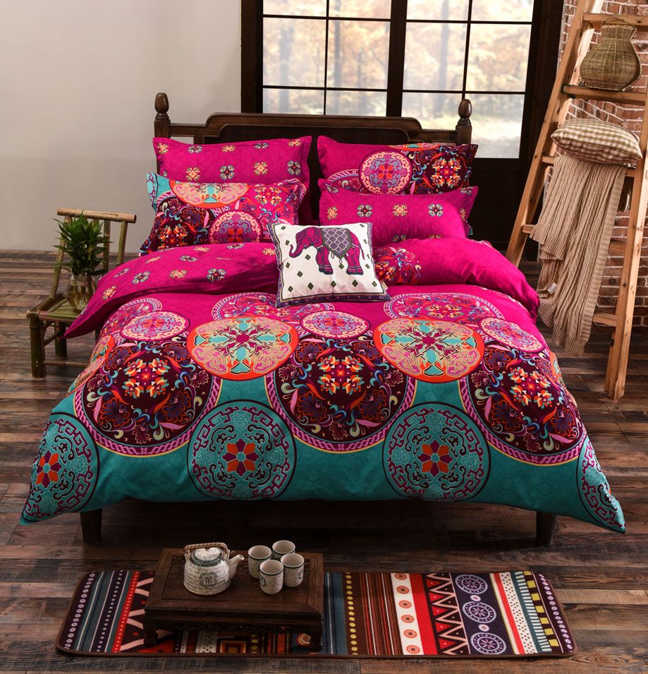 Mandala Queen Size Duvet Quilt Cover Set