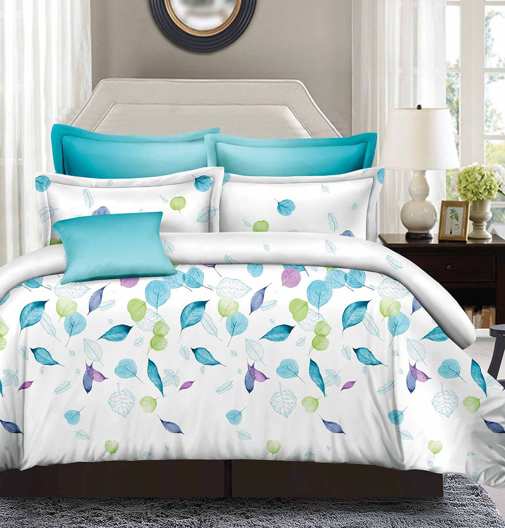 Leaves Queen Size Duvet Quilt Cover Set