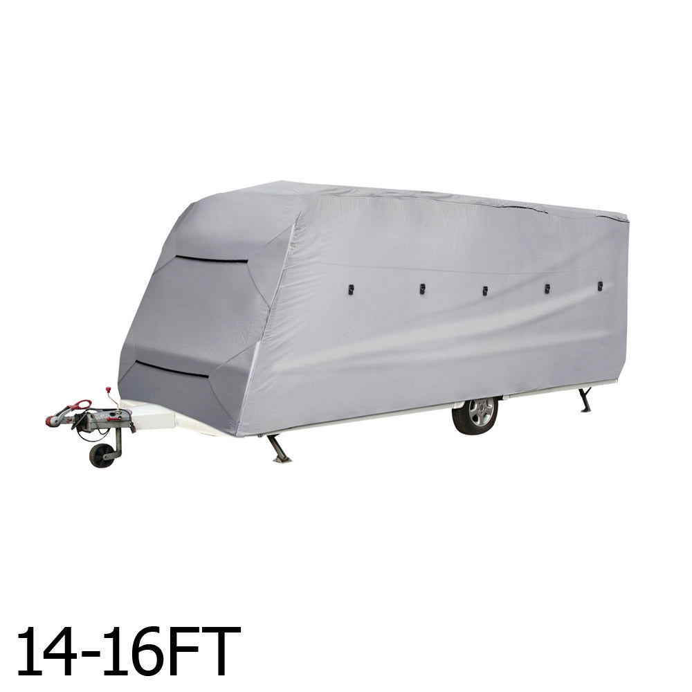 Caravan Cover Campervan 4 Layer Waterproof UV 14-16ft 4 Sides